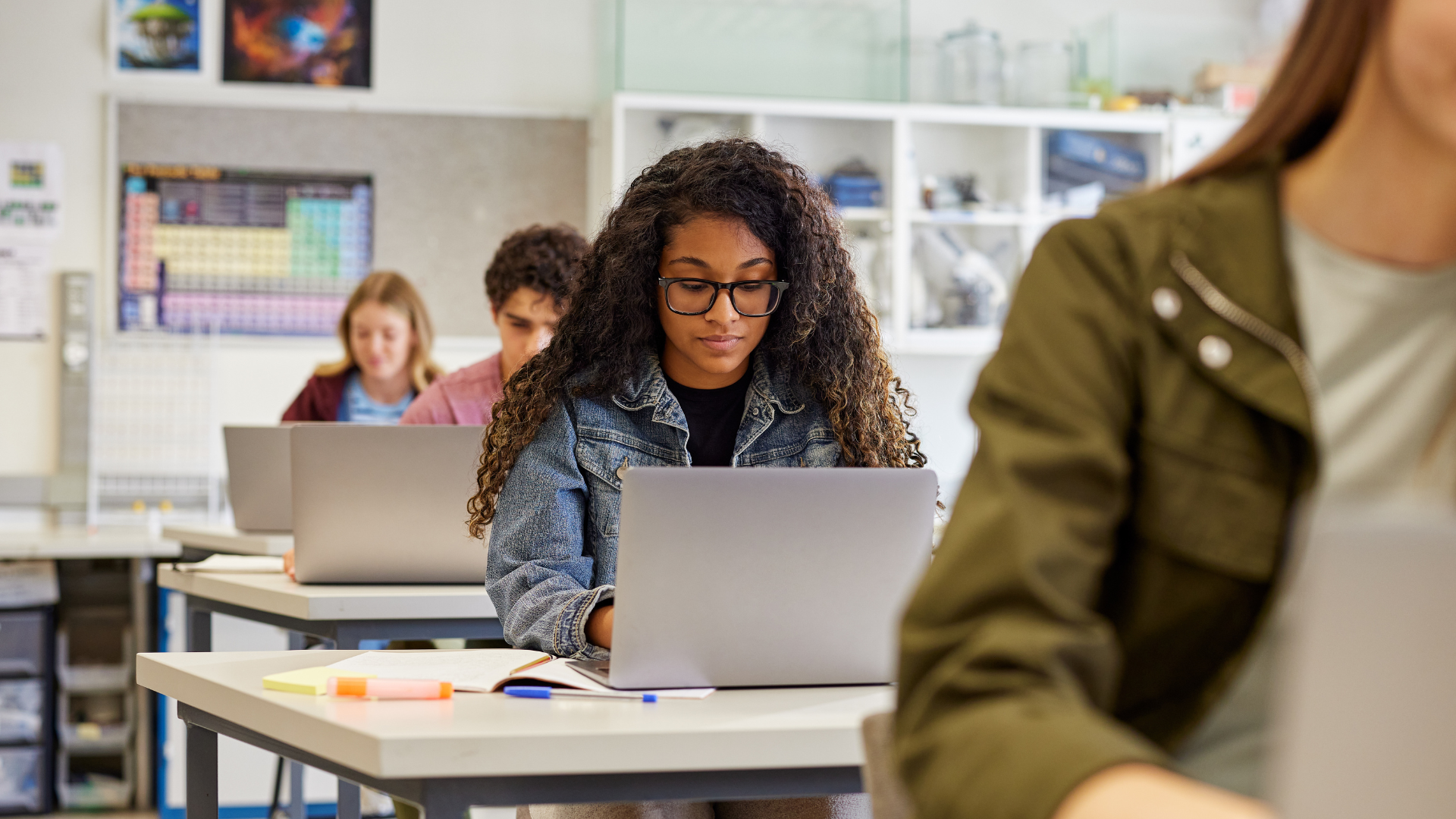 Young people learning and working with technology